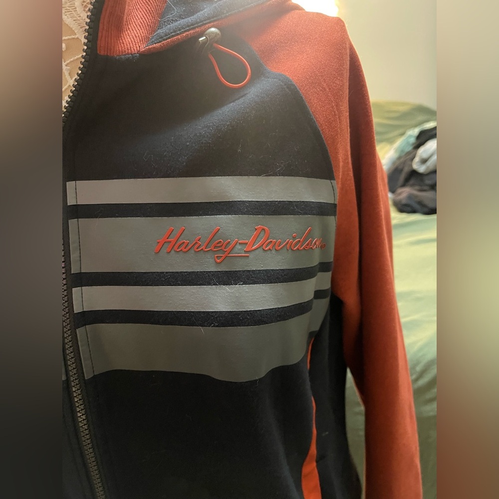 Harley-Davidson Black and Orange Jacket - Picture 13 of 13